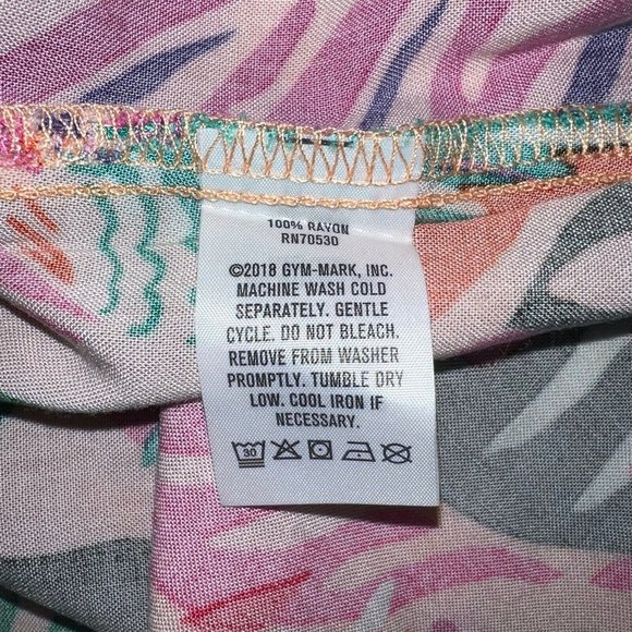 Crazy 8 Baby Girls Floral Tank Top Size 18 24 M Asymmetrical Sleeveless Shirt - Picture 4 of 4